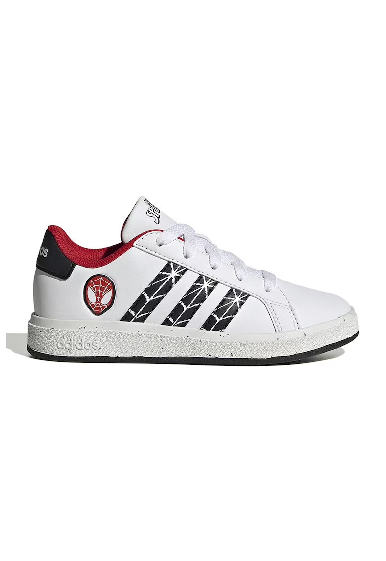 adidas Sportswear Спортни обувки Grand Court с щампа на Spiderman - Бял/Черен