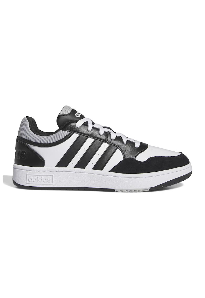adidas Sportswear Спортни обувки Hoops 3.0 от еко кожа с велур - Черен/Бял
