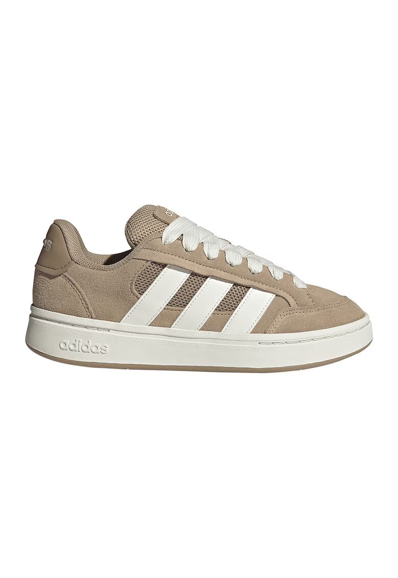 adidas Sportswear Спортни обувки от велур Grand Court Alpha с еко кожа - Бял/Светлокафяв