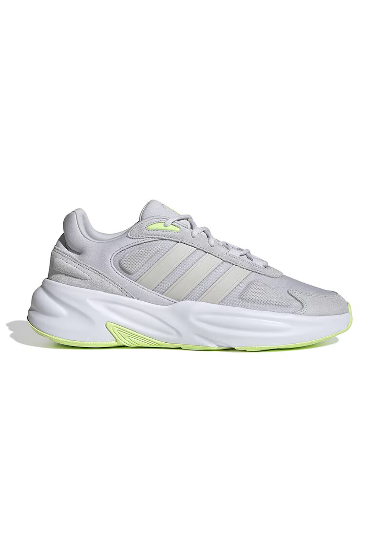 adidas Sportswear Спортни обувки Ozelle с велур - Светло сив/Лайм зелено