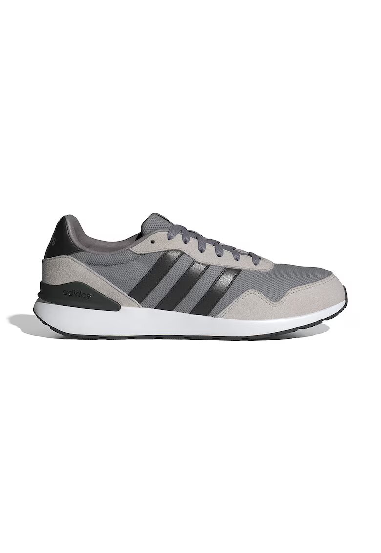 adidas Sportswear Спортни обувки Run 60s 4.0 с велур и текстил - Слонова кост/Светло сив/Антрацитно сиво