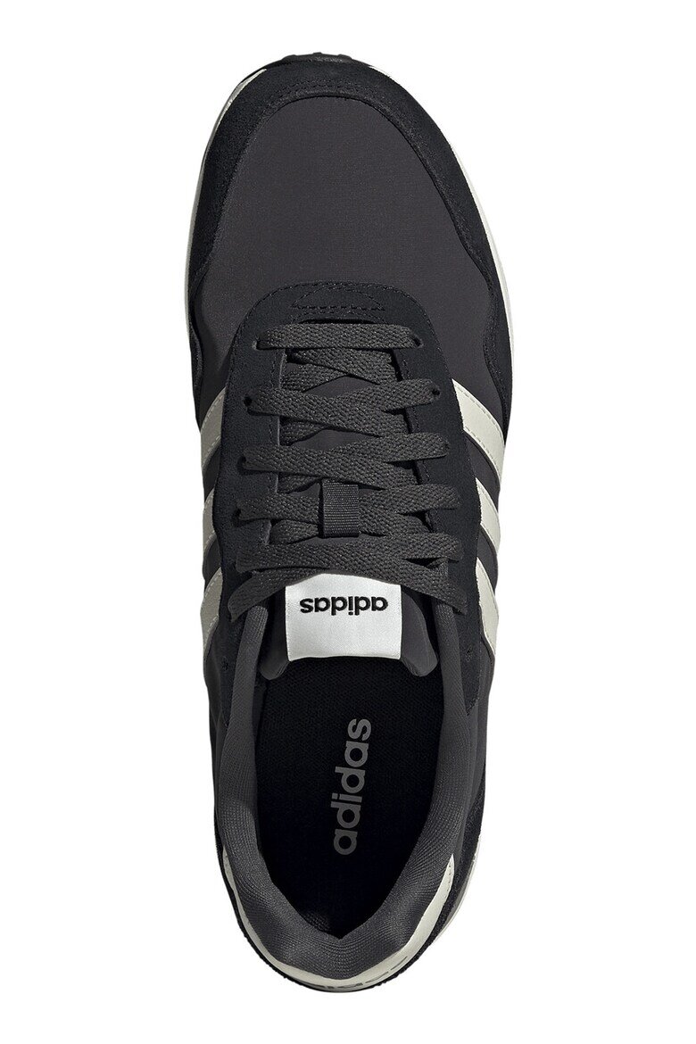 adidas Sportswear Спортни обувки Run 60s с велур Черен/Мръснобял/Антрацитно сиво
