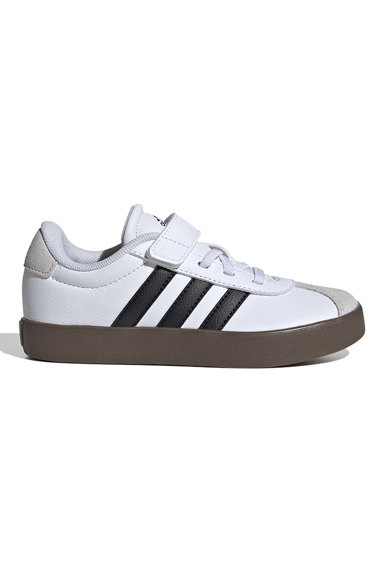 adidas Sportswear Спортни обувки VL Court 3.0 от кожа и велур Бял