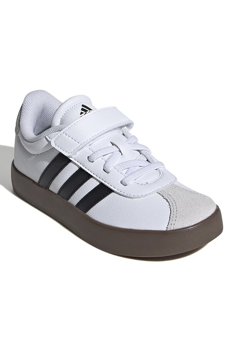 adidas Sportswear Спортни обувки VL Court 3.0 от кожа и велур Бял