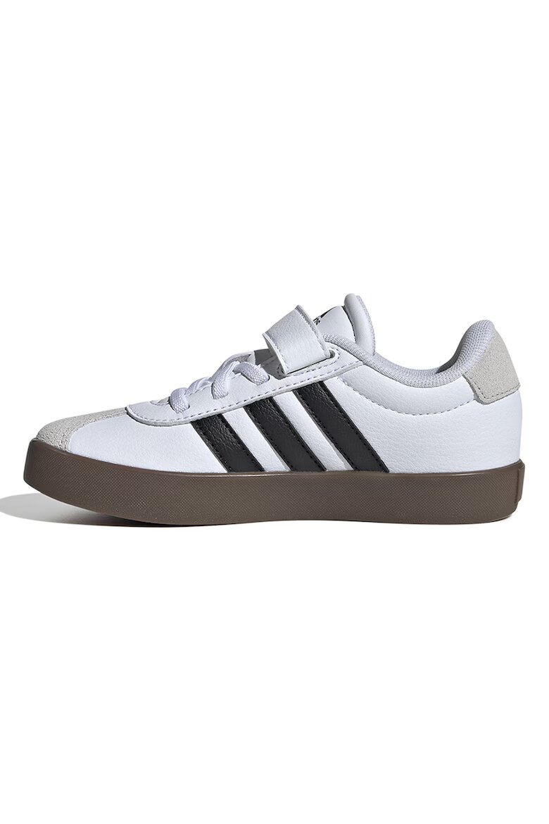 adidas Sportswear Спортни обувки VL Court 3.0 от кожа и велур Бял