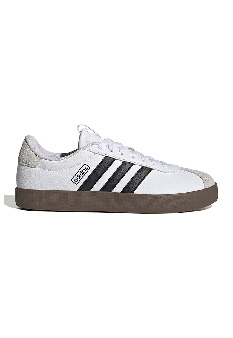 adidas Sportswear Спортни обувки VL Court 3.0 с велур - Бял/Черен/Сив