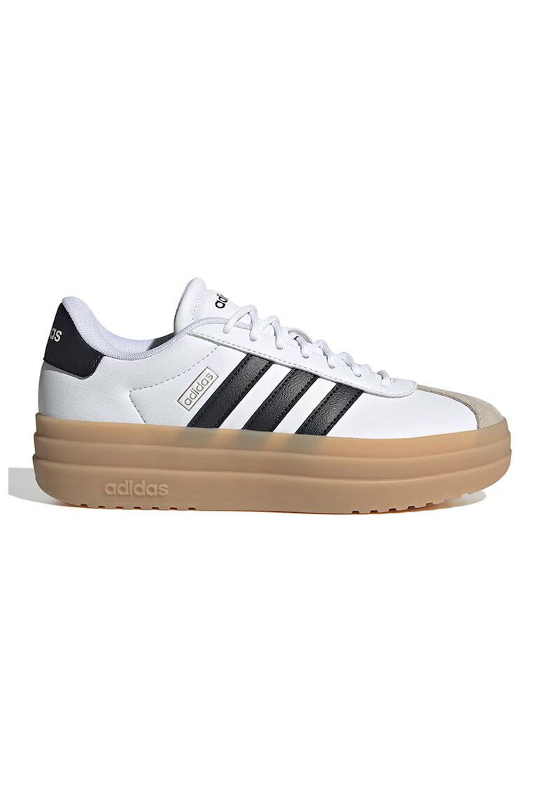 adidas Sportswear Спортни обувки VL Court Bold с велур - Черен/Бял/Сиво-бежов