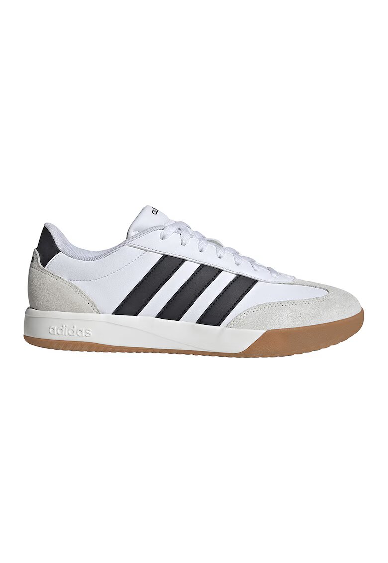 adidas Sportswear Спортни обувки VL Court с еко велур - Светло сив/Избеляло черно/Бял