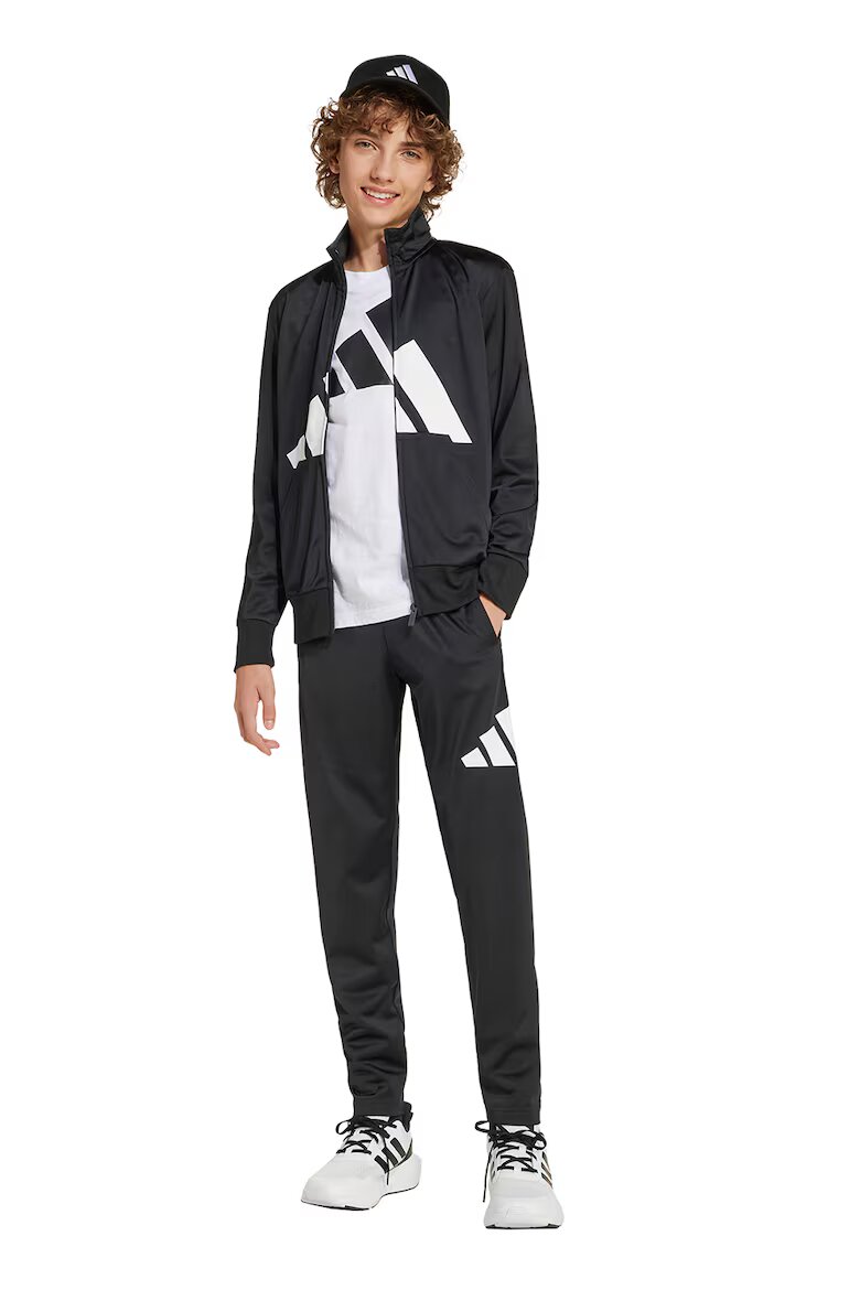 adidas Sportswear Стандартен спортен екип с лого Бял/Черен