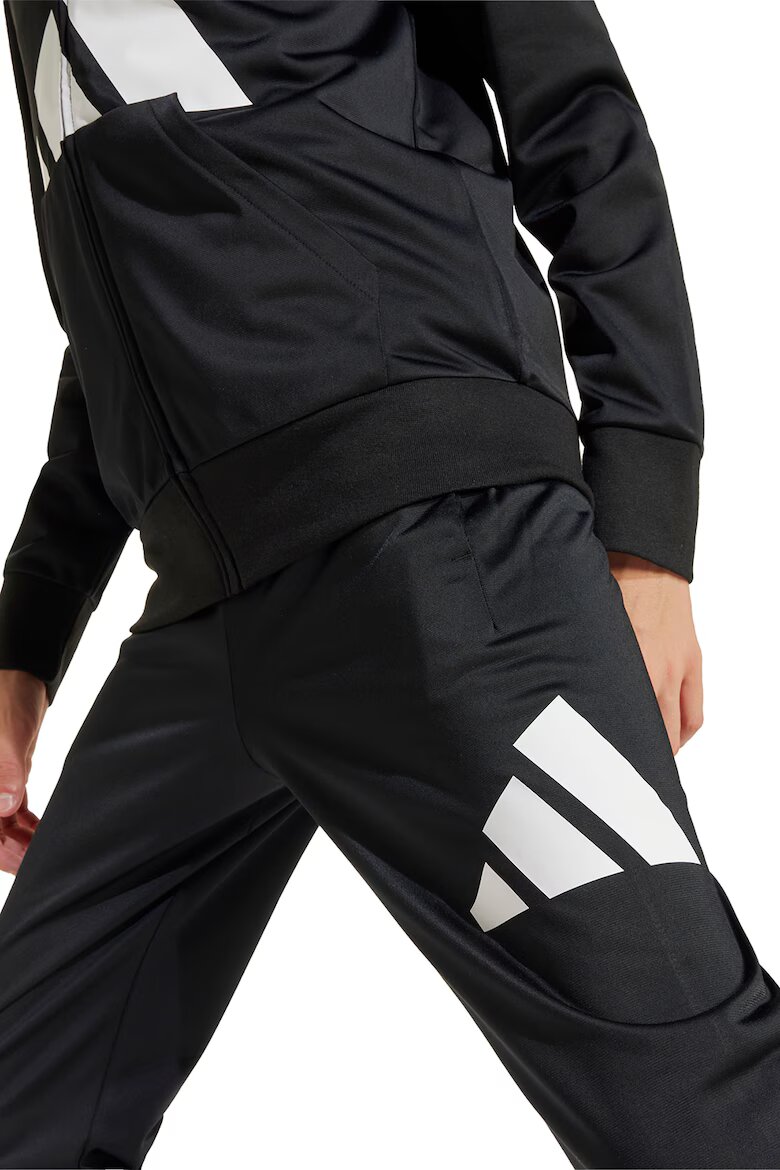 adidas Sportswear Стандартен спортен екип с лого Бял/Черен