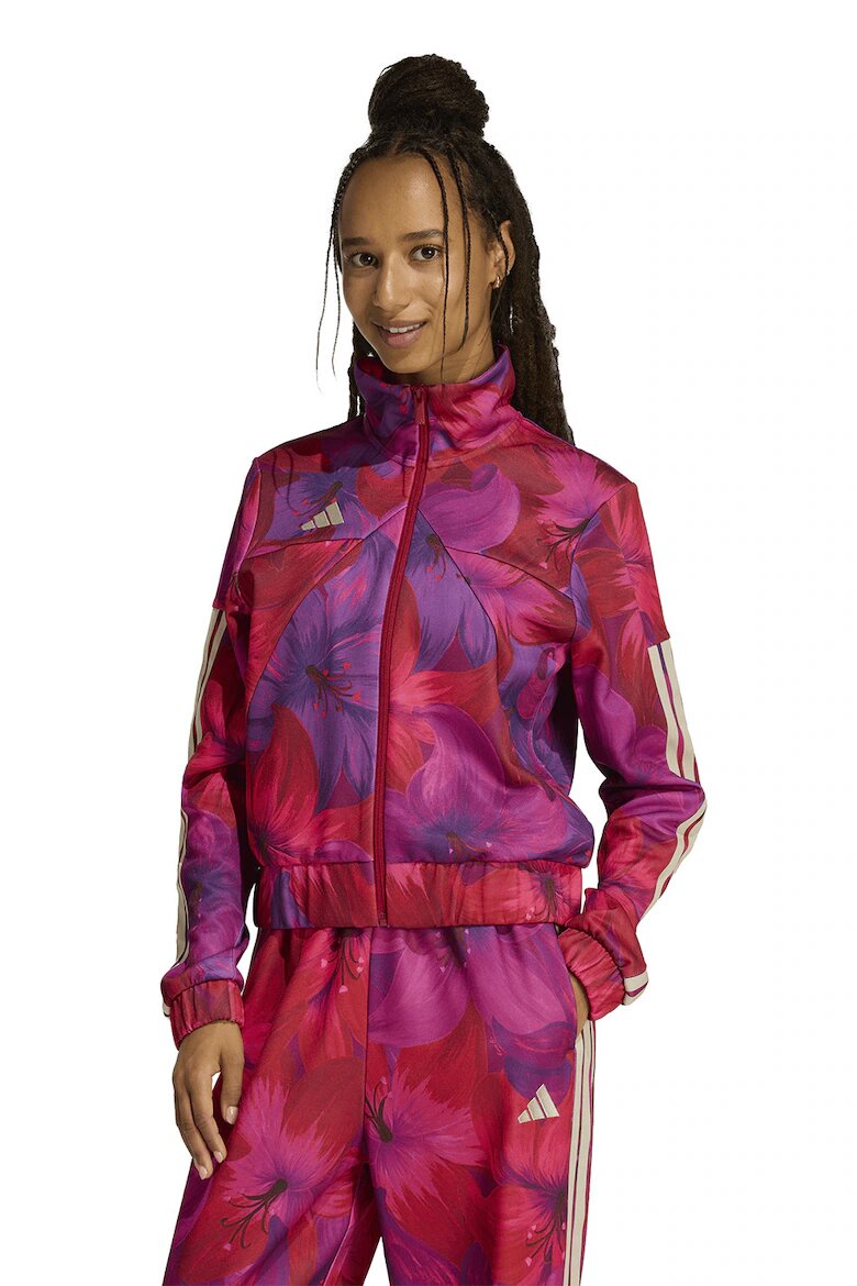 adidas Sportswear Суитшърт Farm Rio House Of Tiro с цип Червен/Фуксия/Аметист