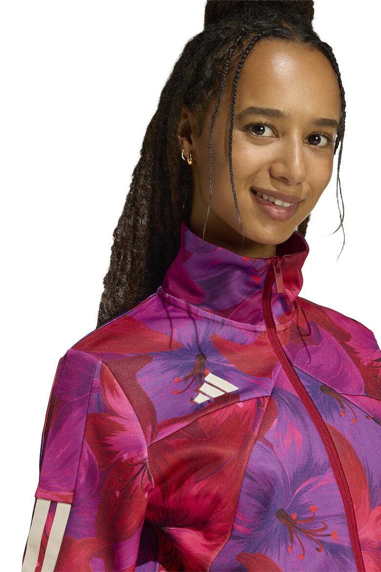 adidas Sportswear Суитшърт Farm Rio House Of Tiro с цип Червен/Фуксия/Аметист