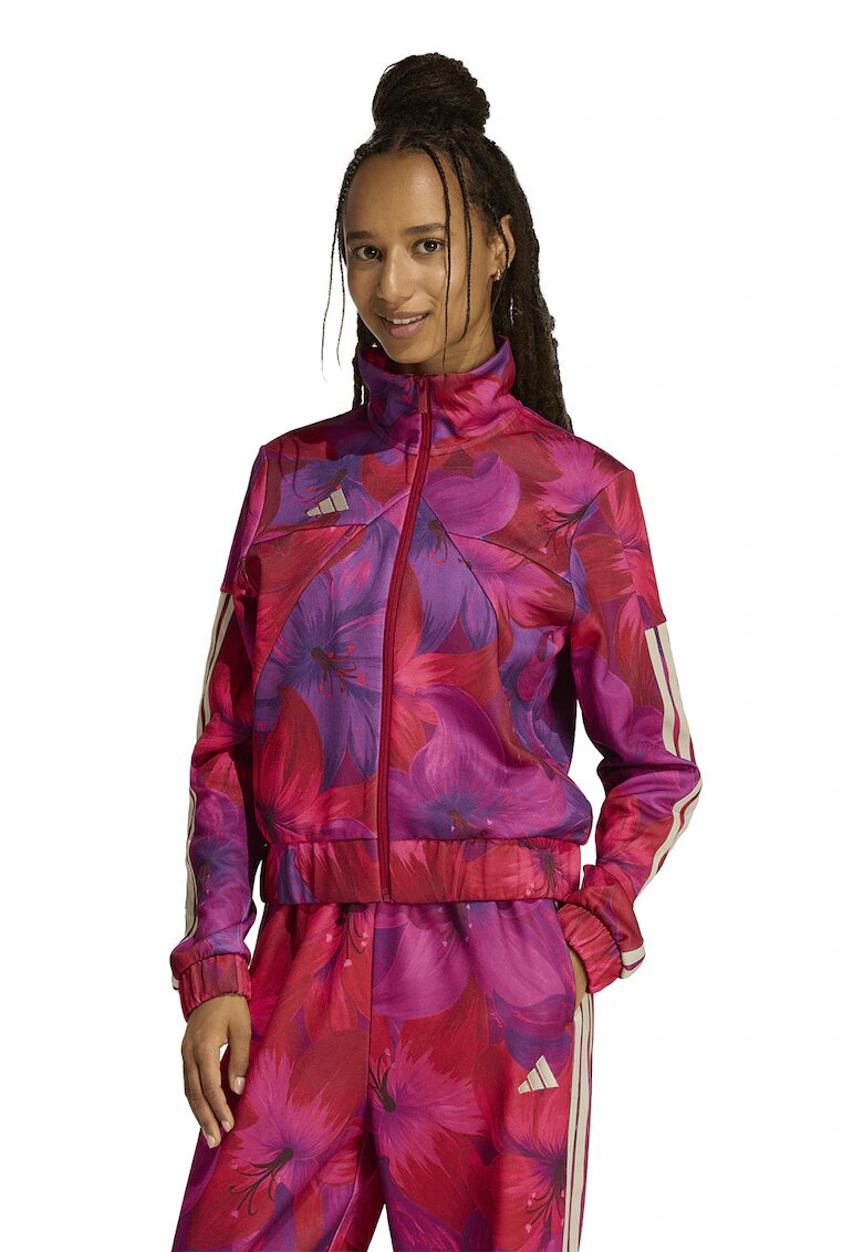adidas Sportswear Суитшърт Farm Rio House Of Tiro с цип - Червен/Фуксия/Аметист