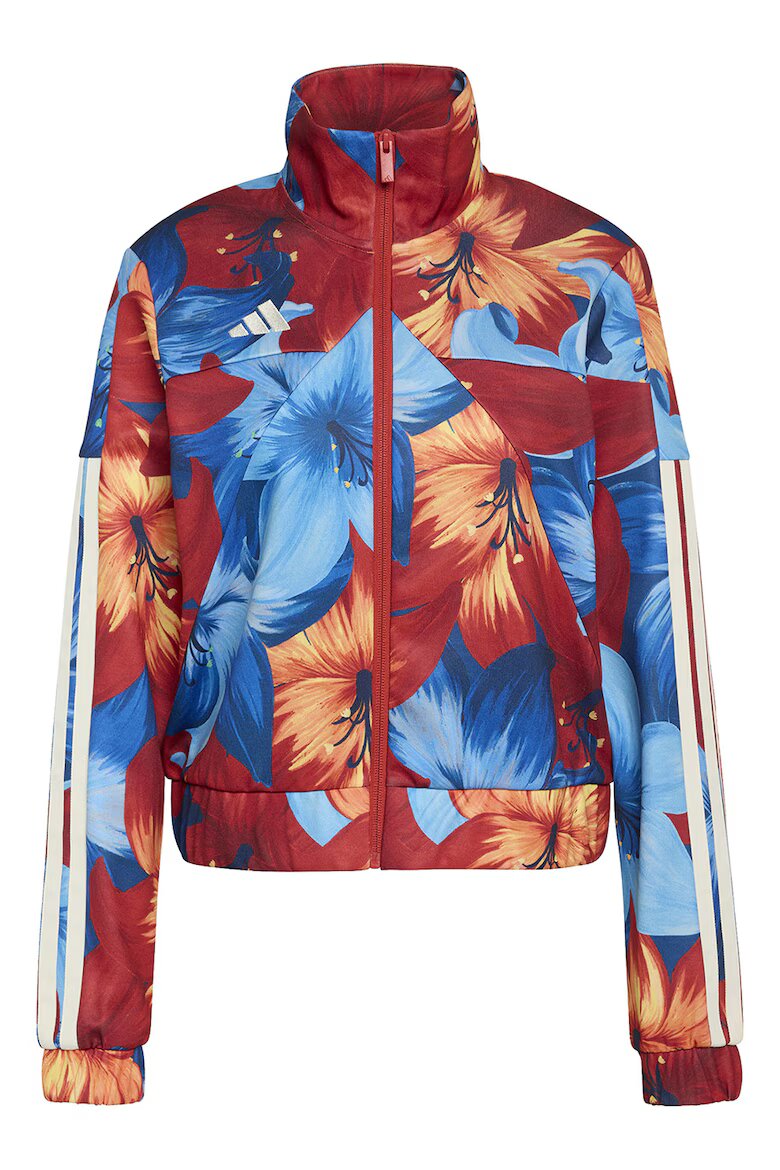 adidas Sportswear Суитшърт Farm Rio House Of Tiro с цип Тъмночервен/Светло оранжево/Син