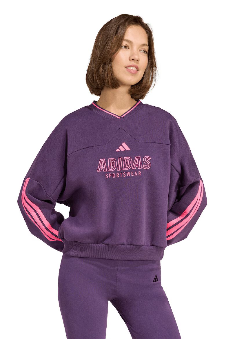 adidas Sportswear Суитшърт с лого Виолетов/Розово