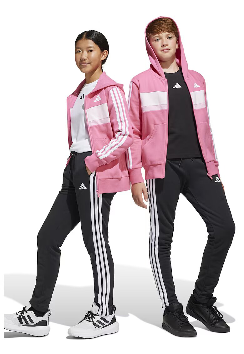 adidas Sportswear Спортен екип с дълги ръкави с лого - Бял/Розово