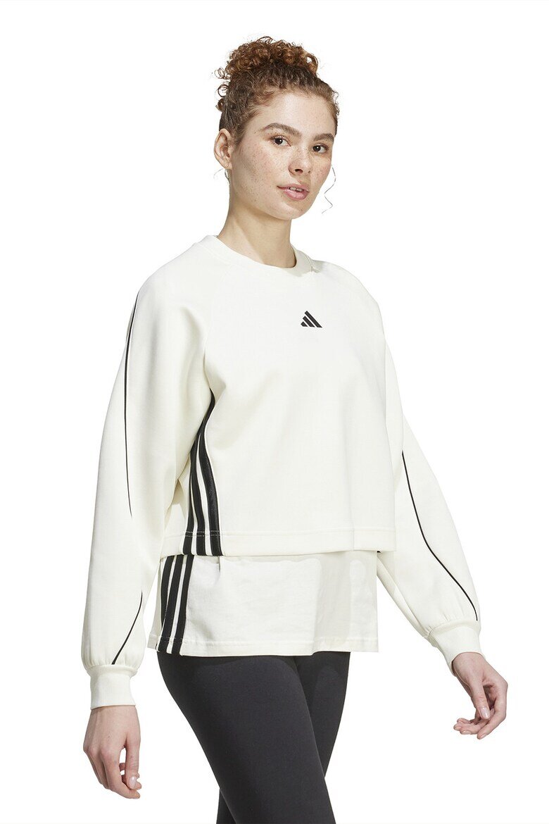 adidas Sportswear Суитшърт Stadium с ръкави реглан Черен/Мръснобял