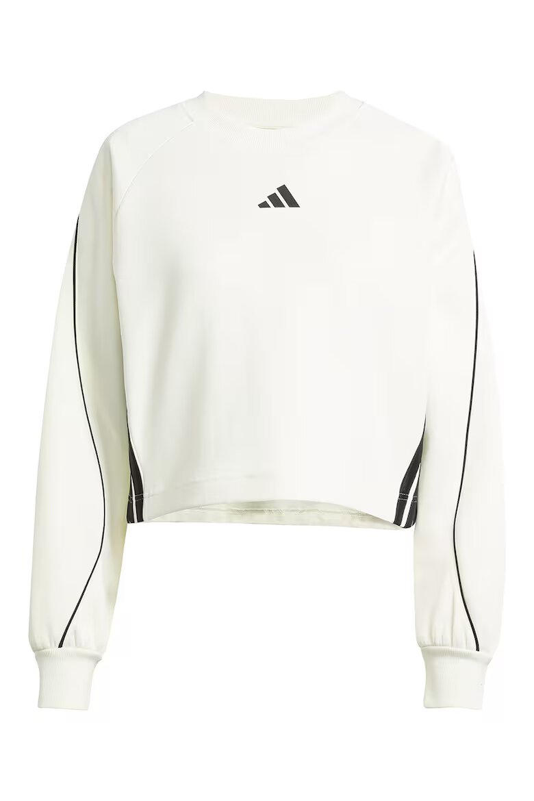adidas Sportswear Суитшърт Stadium с ръкави реглан Черен/Мръснобял