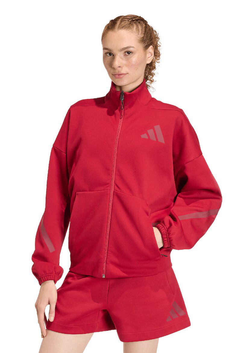 adidas Sportswear Суитшърт Z.N.E с цип Червен