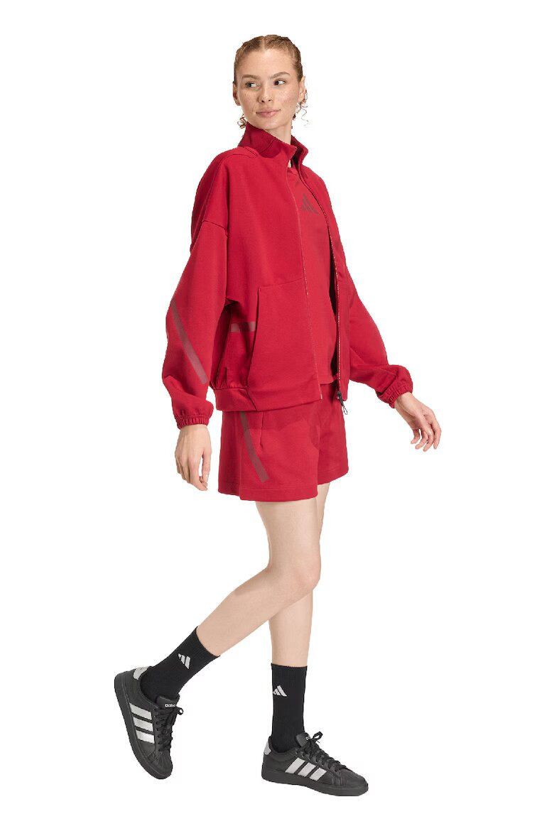 adidas Sportswear Суитшърт Z.N.E с цип Червен