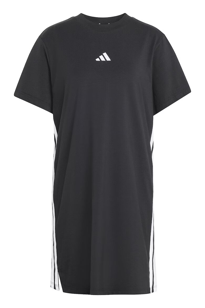 adidas Sportswear Свободна рокля с къси ръкави Бял/Черен