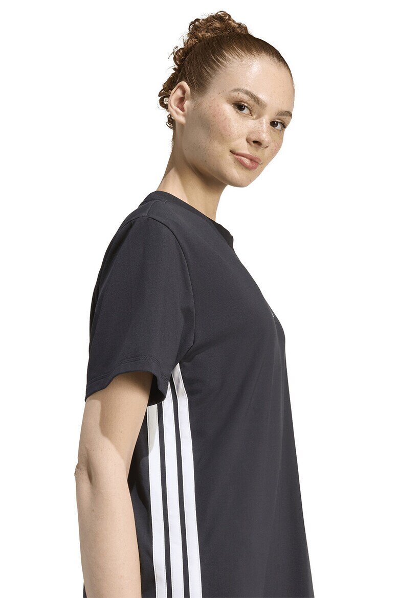 adidas Sportswear Свободна рокля с къси ръкави Бял/Черен