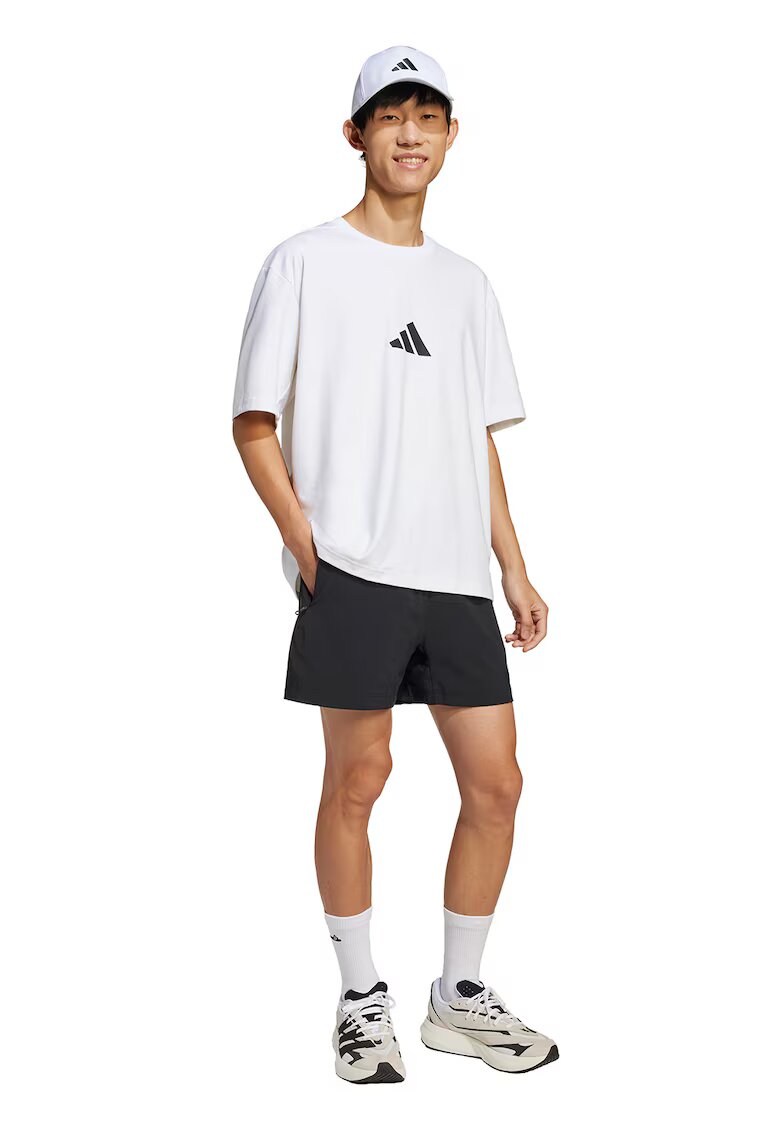 adidas Sportswear Свободна тениска Z.N.E. - Черен/Бял