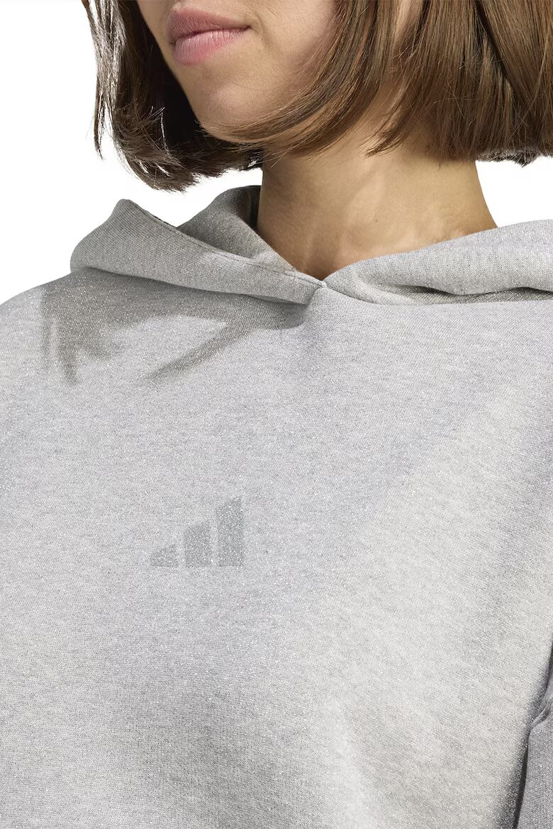 adidas Sportswear Свободно худи Wall - Сив меланж