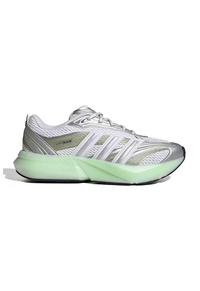 adidas Sportswear Текстилни маратонки Lightblaze Glow с метален ефект - Бял/Светло сив/Бледозелен