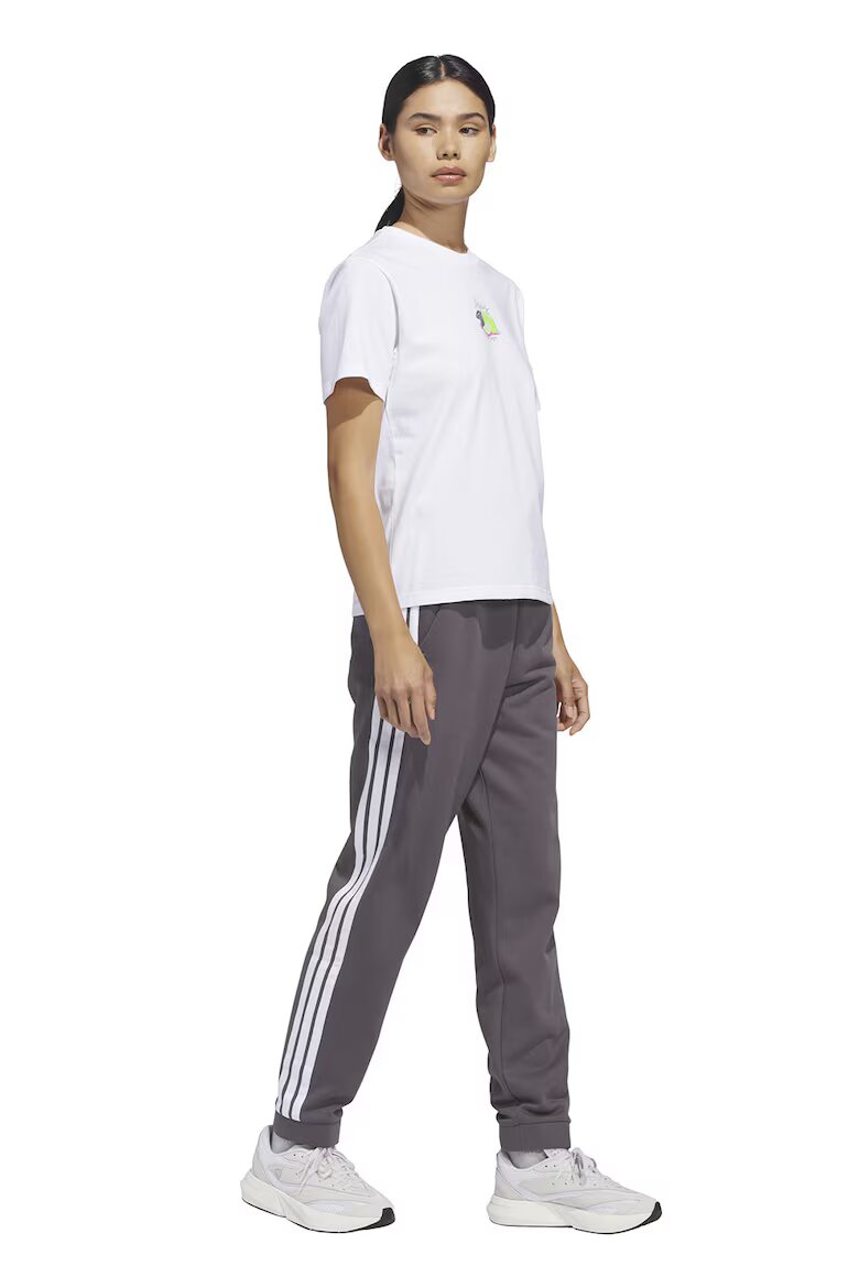 adidas Sportswear Тениска DestiAdi с овално деколте Бял