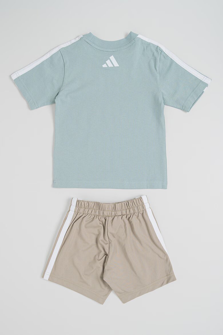 adidas Sportswear Тениска и шорти Бял/Бледозелен/Каки