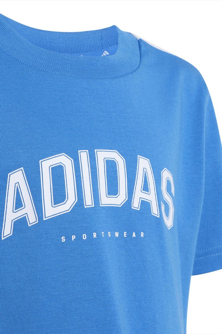 adidas Sportswear Тениска и шорти Бял/Светлосин/Тъмносин