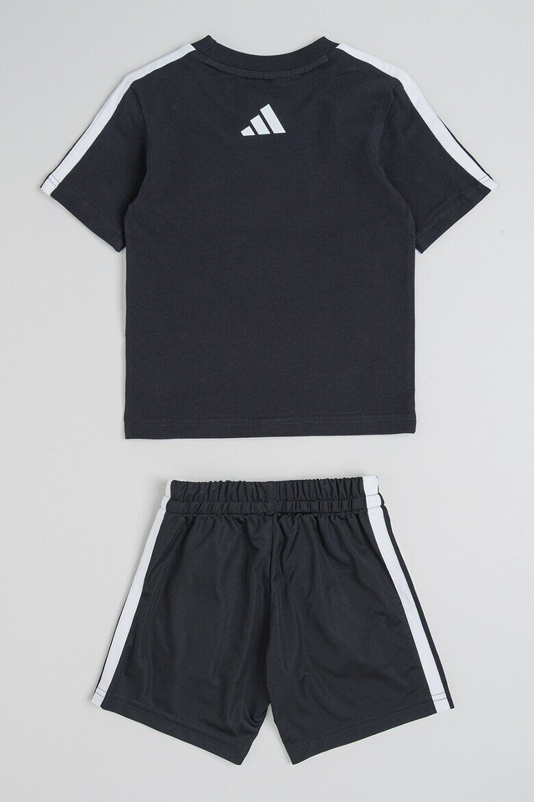 adidas Sportswear Тениска и шорти Черен/Бял