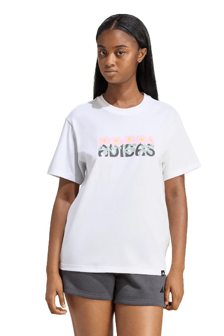adidas Sportswear Тениска с лого Бял