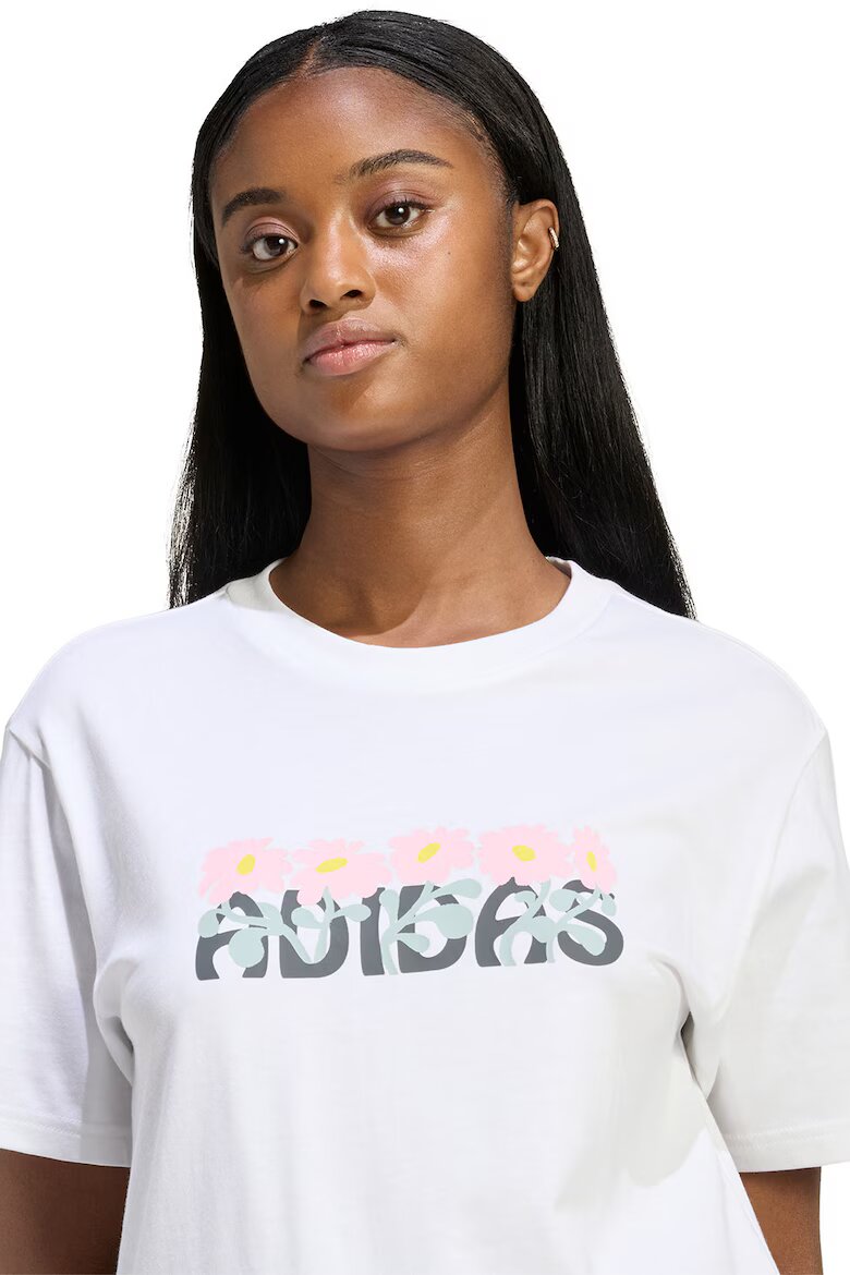 adidas Sportswear Тениска с лого Бял