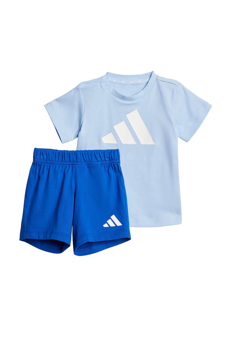 adidas Sportswear Тениска с лого и къс панталон Пастелносин/Кралско Синьо/Бял
