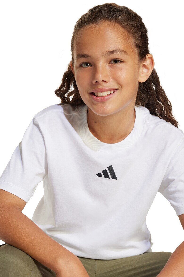 adidas Sportswear Унисекс памучна тениска с овално деколте