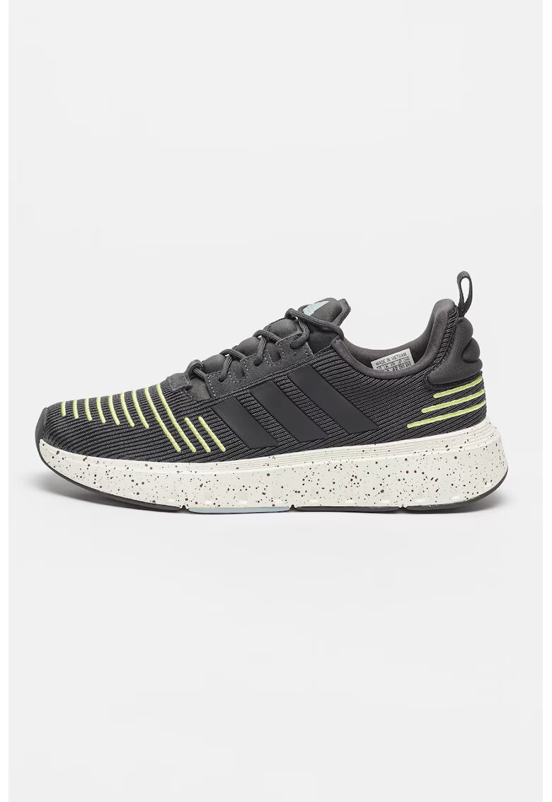 adidas Sportswear Унисекс спортни обувки Swift Run с рипс - Черен/Светлозелен