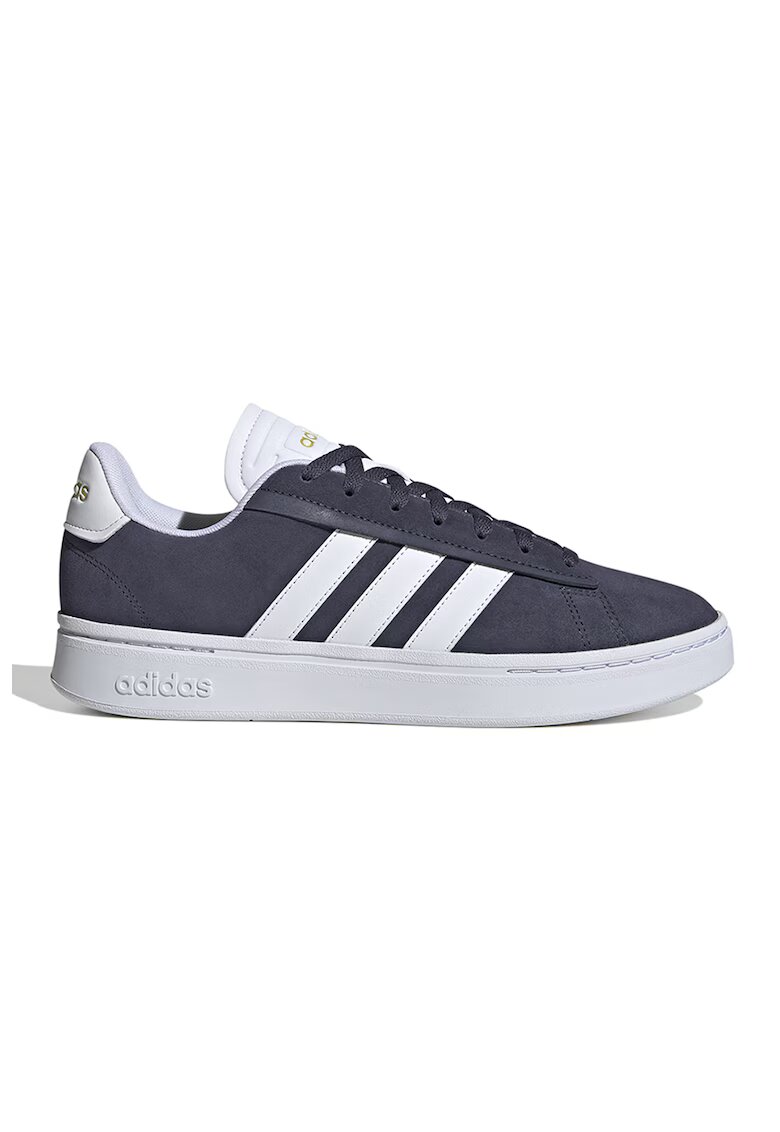 adidas Sportswear Велурени спортни обувки Grand Court - Бял/Тъмносин