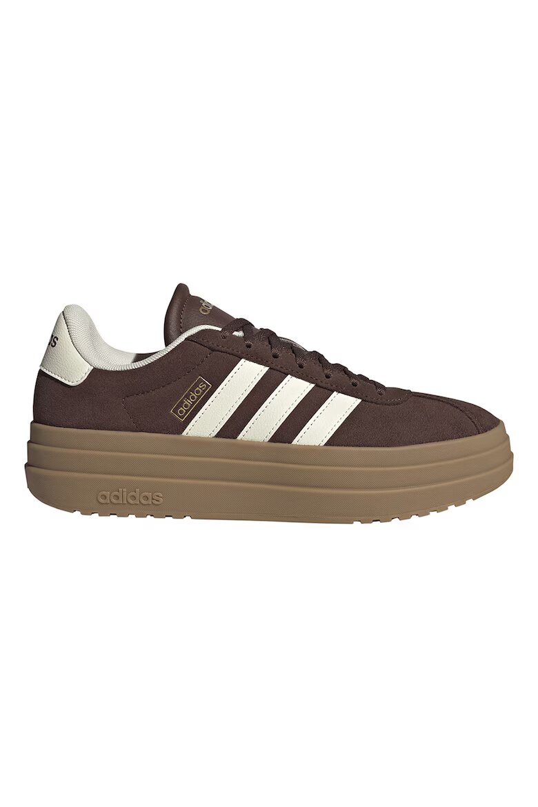 adidas Sportswear Велурени спортни обувки VI Court Bold Бял/Кафяв