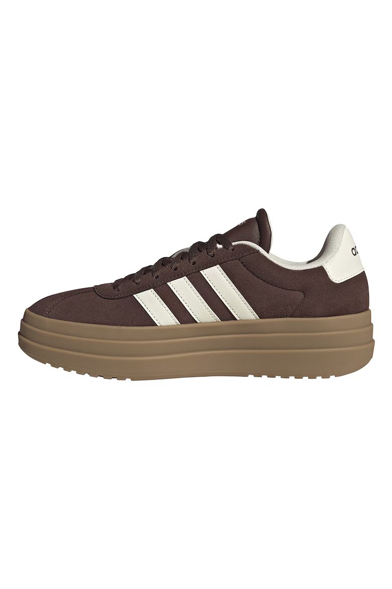 adidas Sportswear Велурени спортни обувки VI Court Bold Бял/Кафяв