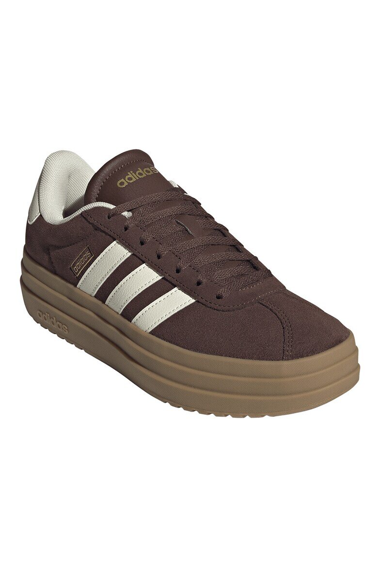 adidas Sportswear Велурени спортни обувки VI Court Bold Бял/Кафяв