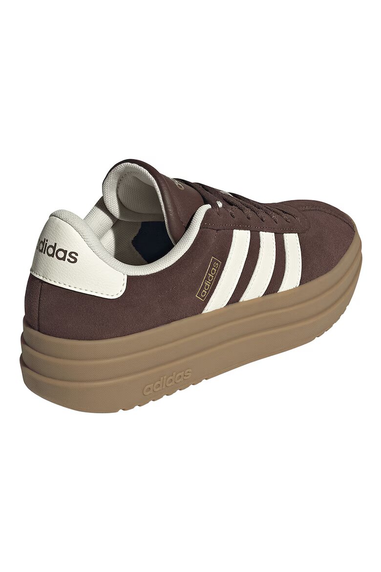 adidas Sportswear Велурени спортни обувки VI Court Bold Бял/Кафяв
