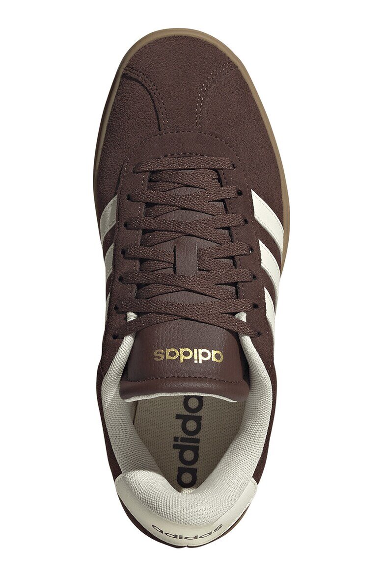 adidas Sportswear Велурени спортни обувки VI Court Bold Бял/Кафяв