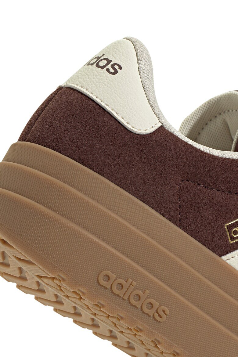 adidas Sportswear Велурени спортни обувки VI Court Bold Бял/Кафяв