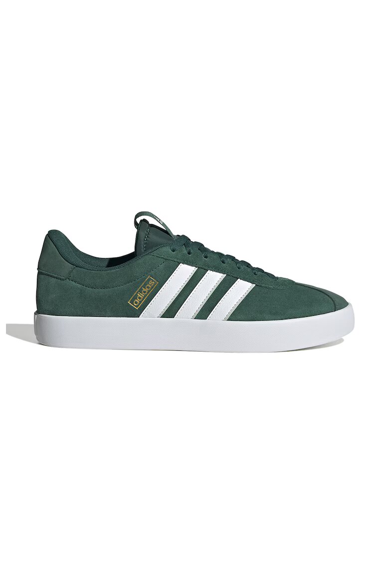 adidas Sportswear Велурени спортни обувки VL Court 3.0 - Бял/Тъмнозелен