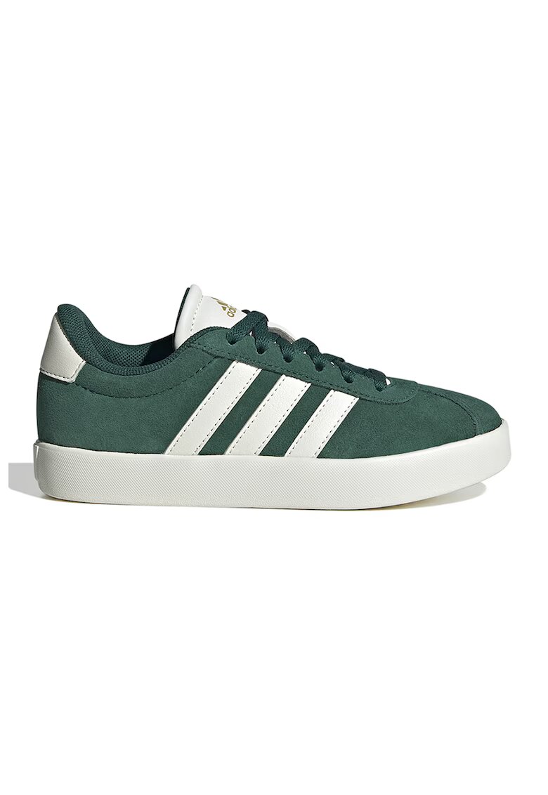 adidas Sportswear Велурени спортни обувки VL Court 3.0 - Бял/Зелен
