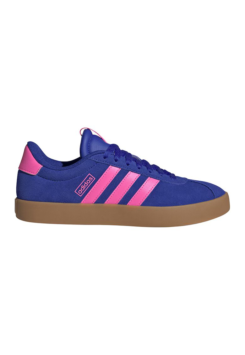 adidas Sportswear Велурени спортни обувки VL Court 3.0 - Светлорозов/Кралско Синьо