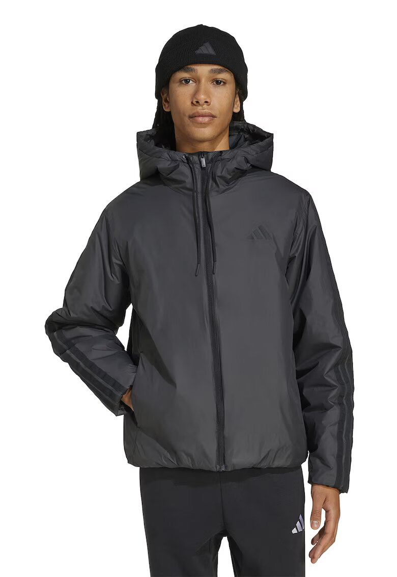 adidas Sportswear Яке с цип и качулка