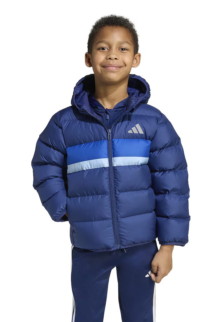 adidas Sportswear Зимно яке с качулка и капитониран ефект